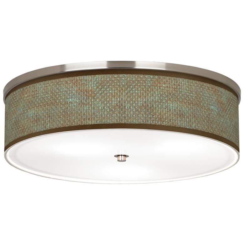 Image 1 Interweave Patina Giclee Nickel 20 1/4 inch Wide Ceiling Light