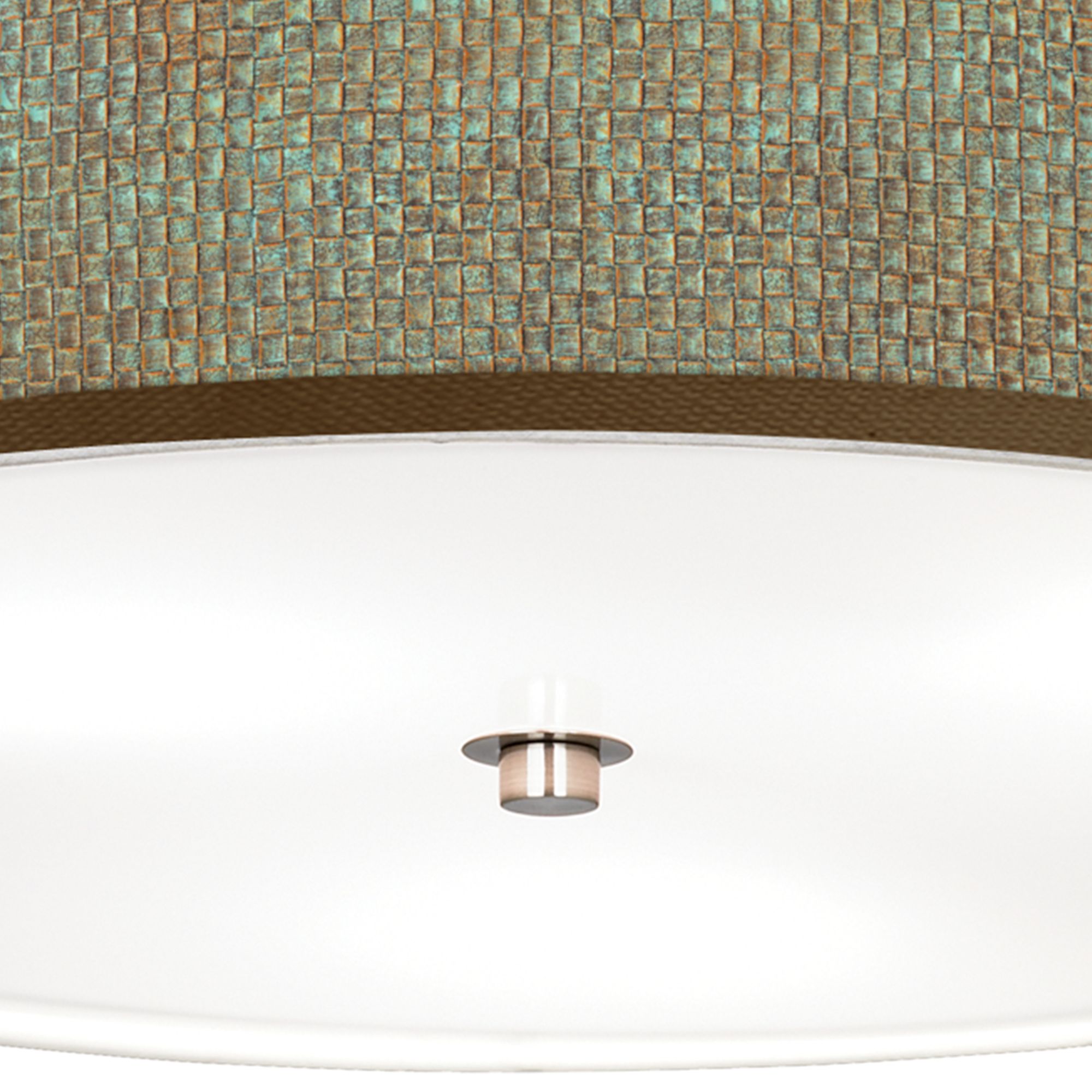 Image 3 Interweave Patina Giclee Nickel 20 1/4" Wide Ceiling Light more views