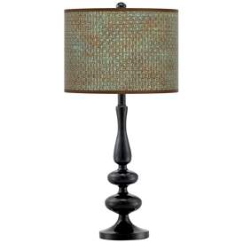 Image1 of Interweave Patina Giclee Paley Black Table Lamp