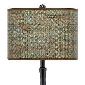 Image2 of Interweave Patina Giclee Paley Black Table Lamp more views