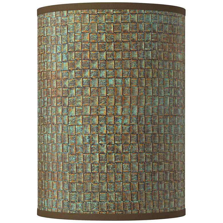 Image 1 Interweave Patina Giclee Round Cylinder Lamp Shade 8x8x11 (Spider)