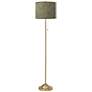 Interweave Patina Giclee Warm Gold Stick Floor Lamp