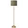 Interweave Patina Giclee Warm Gold Stick Floor Lamp