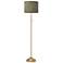 Interweave Patina Giclee Warm Gold Stick Floor Lamp