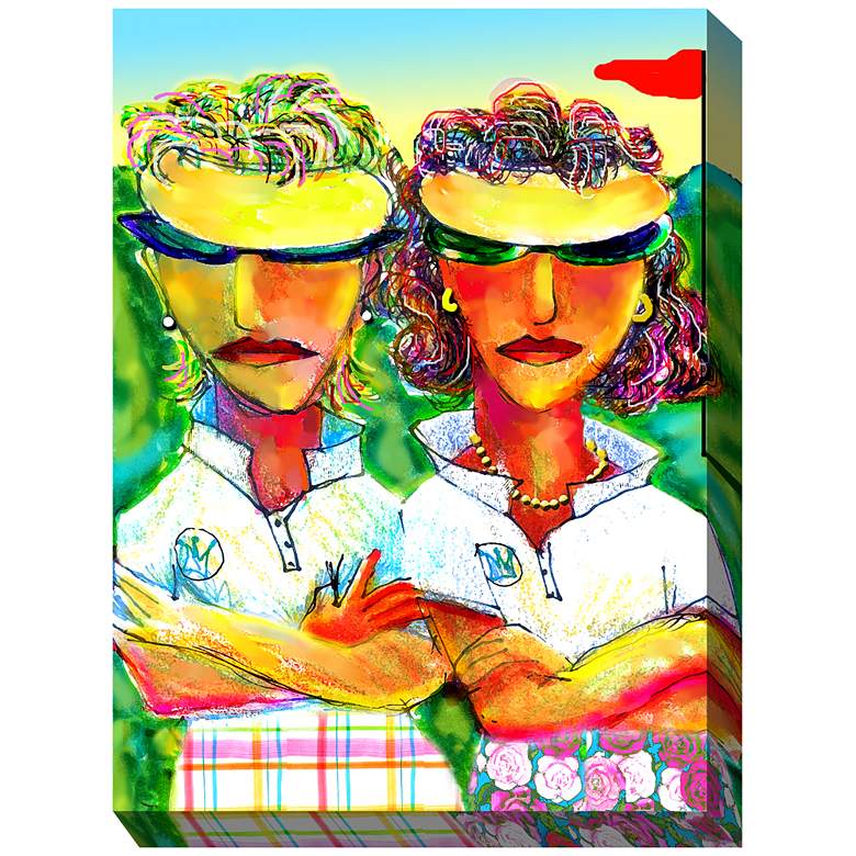 Image 2 Intimidation 40" High Rectangular Outdoor Canvas Wall Art
