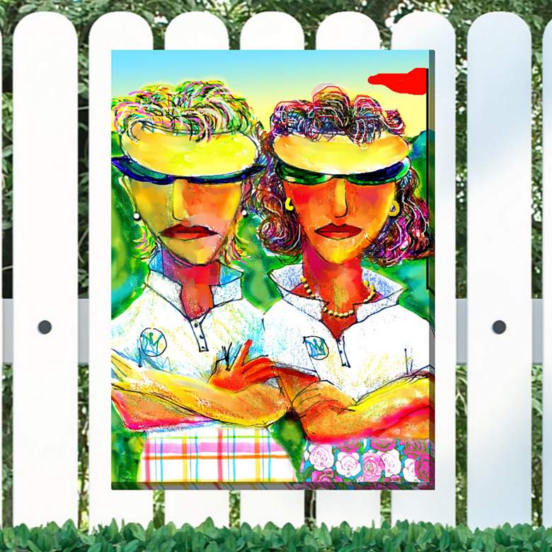 Image 1 Intimidation 40" High Rectangular Outdoor Canvas Wall Art