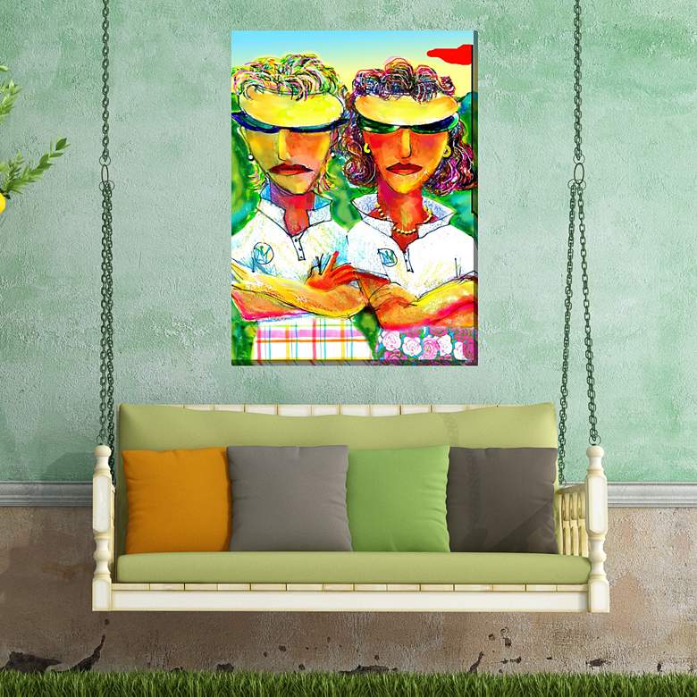 Image 3 Intimidation 40" High Rectangular Outdoor Canvas Wall Art more views