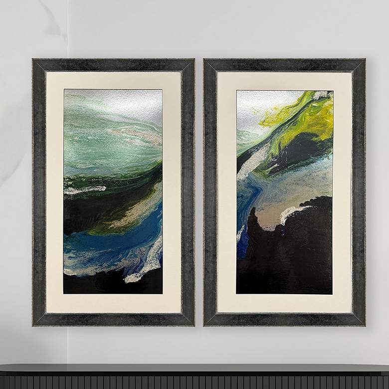 Image 1 Into the Dark 26"W x 44"H Framed Art - Set of 2