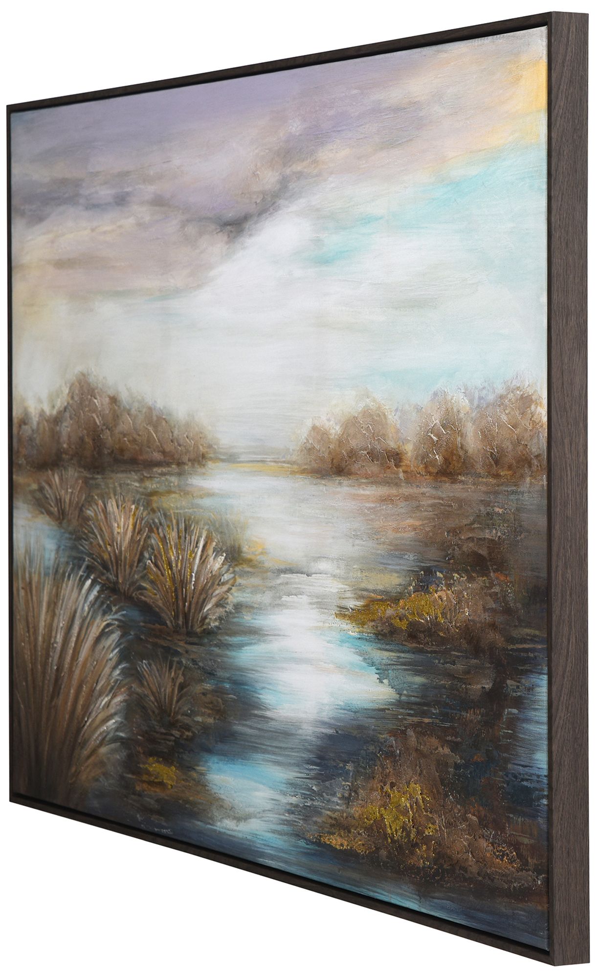 Image 3 Into The Marsh 32 x 32 Hand-Embellished Framed Wall Art more views