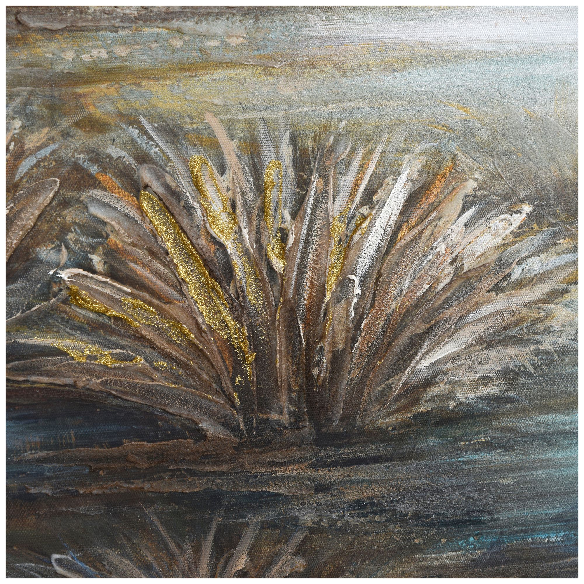 Image 5 Into The Marsh 32 x 32 Hand-Embellished Framed Wall Art more views