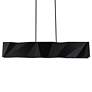 Intrasection 10"H x 56"W 1-Light Linear Chandelier in Black