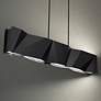 Intrasection 10"H x 56"W 1-Light Linear Chandelier in Black