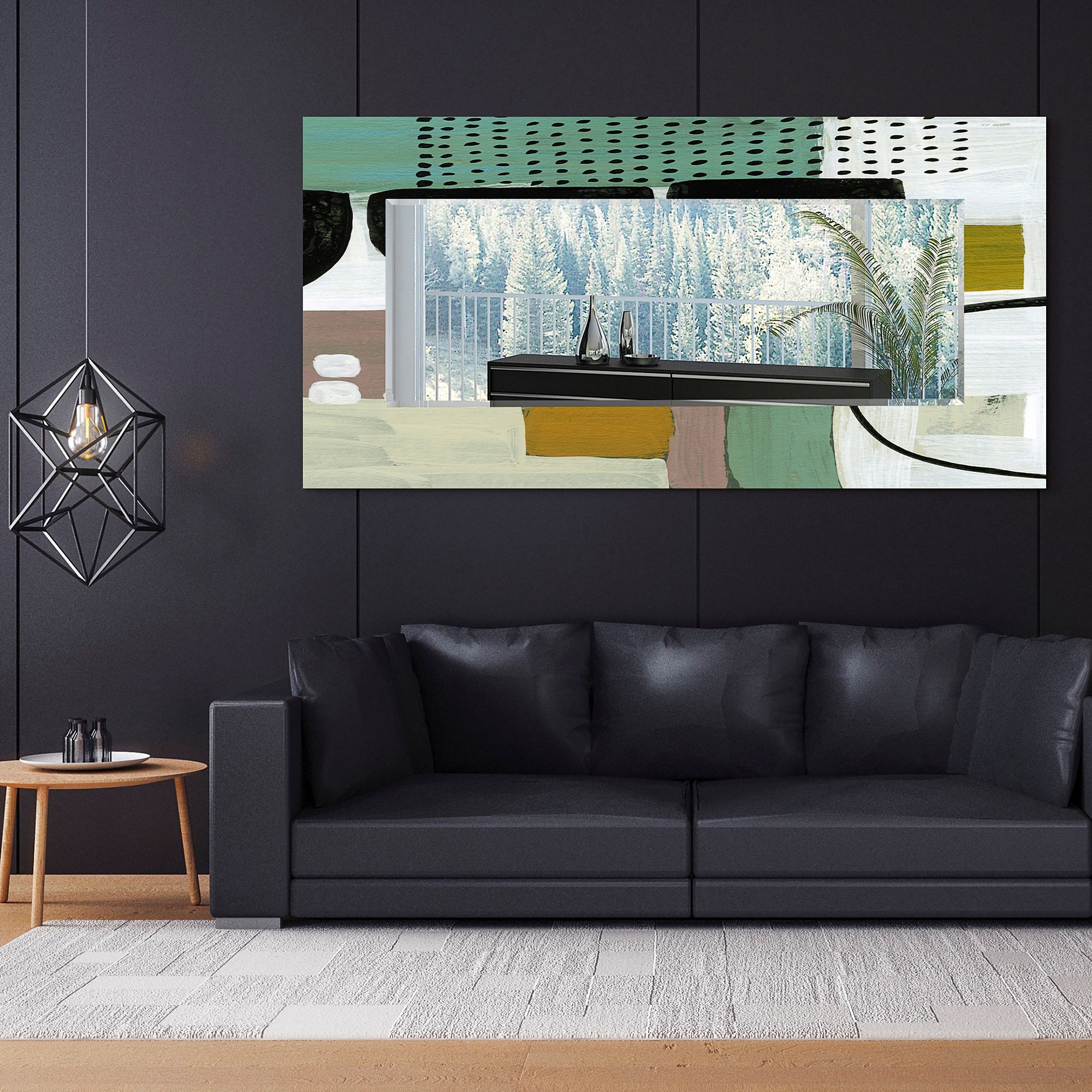 Introductions III 36" x 72" Rectangular Wall Mirror in scene