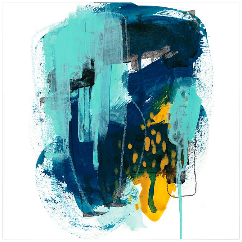 Image 2 Intuitive Motion I 41 1/2" Square Tempered Glass Wall Art