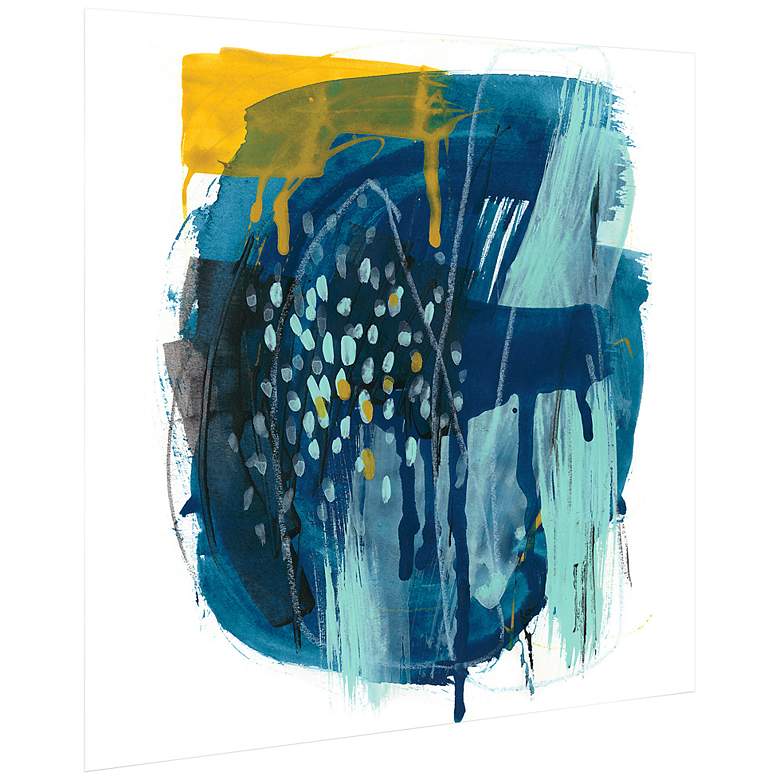 Image 2 Intuitive Motion II 38" Square Free Floating Glass Wall Art