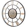 4_Inverness Antique Black and Gold 56" Round Gear Wall Clock more views