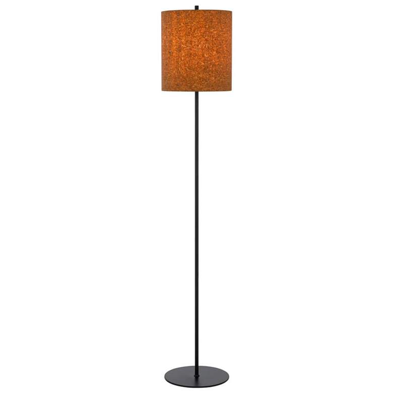 Image 1 Inverness Black Floor Lamp with Cork Shade