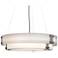 Invicta 24" Wide New Brass and Opal Acrylic Pendant