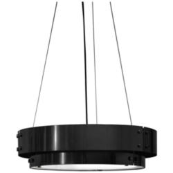 Invicta 24&quot;W Black Pearl and Opal Acrylic Pendant 0-10V LED