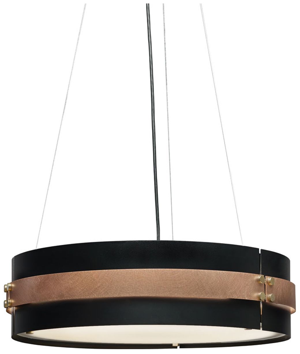 Invicta 30" Wide Black Pearl|Smoked Silver Pendant Triac LED