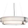 Invicta 30" Wide New Brass and Opal Acrylic Pendant