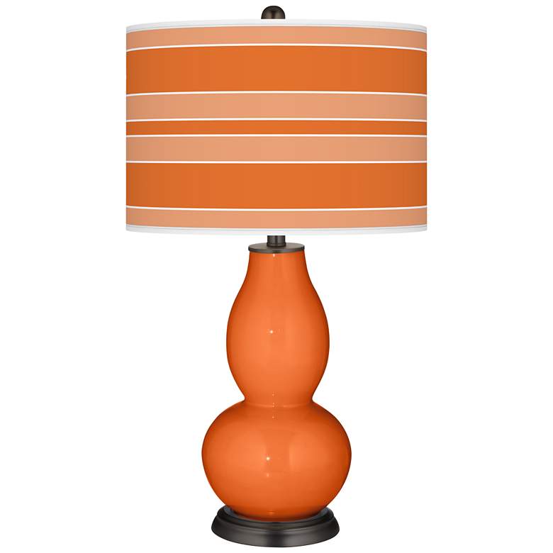 Image 1 Invigorate Bold Stripe Double Gourd Table Lamp
