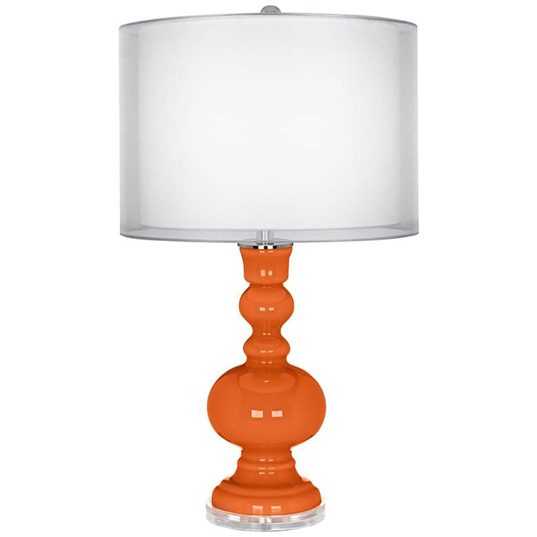 Image 1 Invigorate Double Sheer Silver Shade Apothecary Table Lamp