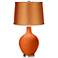 Invigorate - Satin Orange Shade Ovo Table Lamp