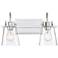 Inwood 16" Wide Chrome 2-Light Bath Light