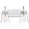 Inwood 16" Wide Chrome 2-Light Bath Light