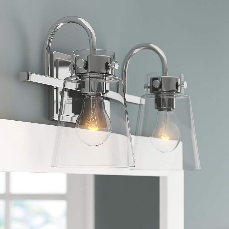Image 1 Inwood 16" Wide Chrome 2-Light Bath Light