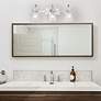 5_Inwood 24" Wide Chrome and Clear Glass 3-Light Vanity Bath Light more views