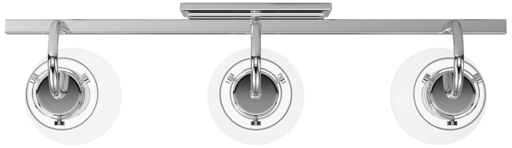 Inwood 24" Wide Chrome and Clear Glass 3-Light Vanity Bath Light in scene