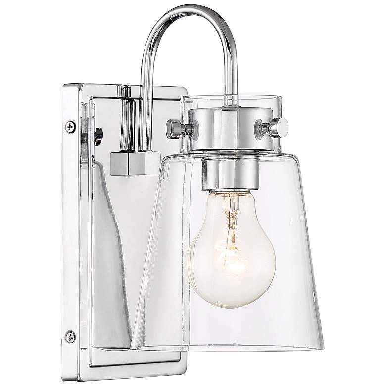 Image 2 Inwood 9 3/4 inch High Chrome Wall Sconce