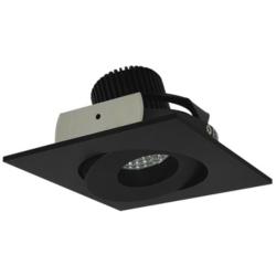 Iolite HL 4&quot; Black LED Square Surface Gimbal Adjustable Trim