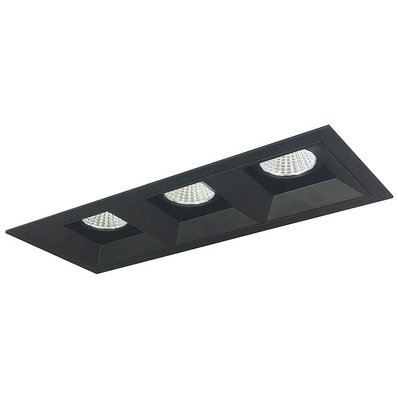 Image 1 Iolite Multiple 4 inch Black 3-Head 1000lm LED Fixed Downlight