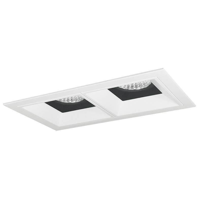 Image 1 Iolite Multiple 4" Black/White-White 2-Head 800lm LED Trim