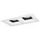 Iolite Multiple 4" Black/White-White 2-Head 800lm LED Trim