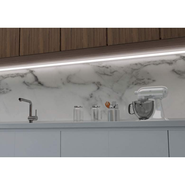 Image 6 Ion 98.42"W Stainless Steel Triangular Rail for Strip Light more views