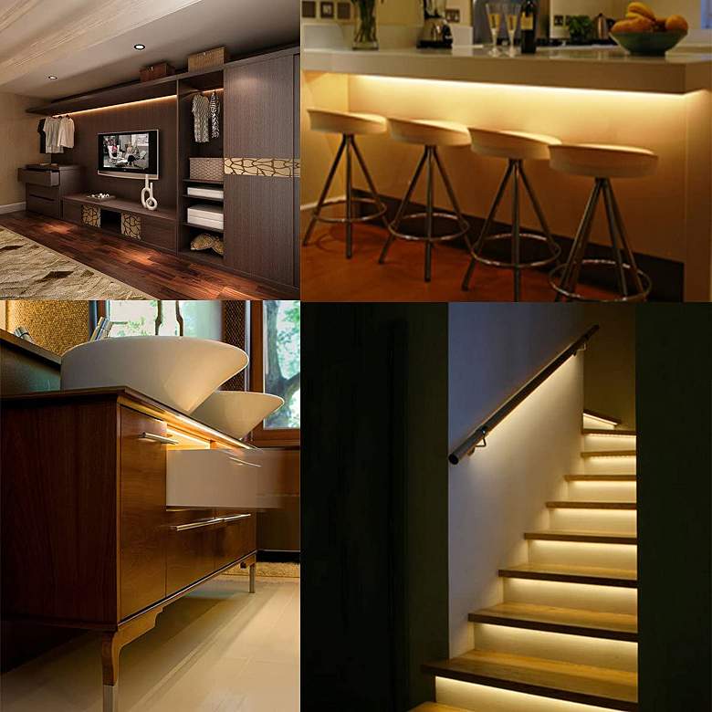 Image 7 Ion 98.42"W Stainless Steel Triangular Rail for Strip Light more views