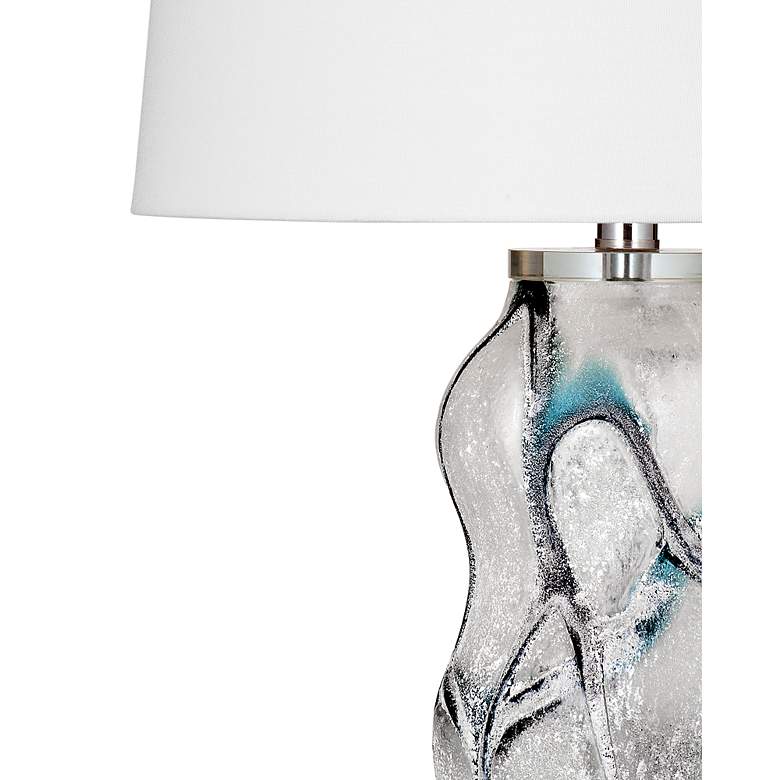Image 2 Ion Frosted White Art Glass Table Lamp more views