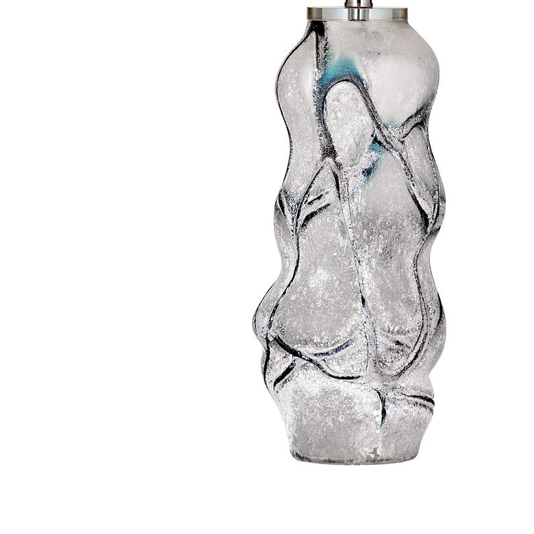 Image 3 Ion Frosted White Art Glass Table Lamp more views