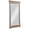 Ione Distressed Gray 45" x 90" Rectangular Floor Mirror