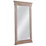 2_Ione Distressed Gray 45" x 90" Rectangular Floor Mirror more views
