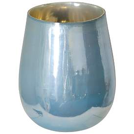Image1 of Ird 10" High Blue Glass Vase