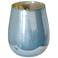 Ird 10" High Blue Glass Vase