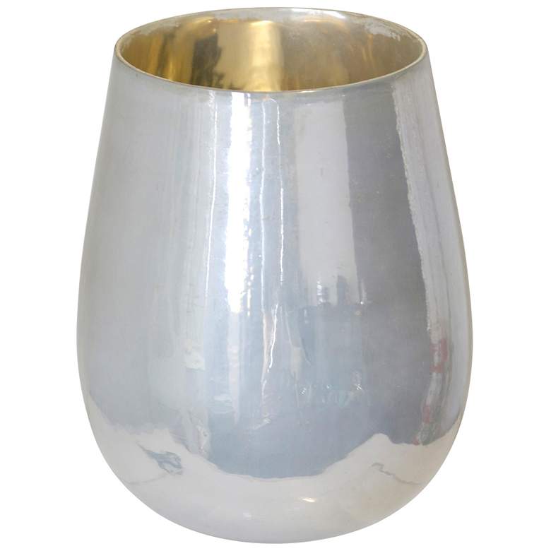 Image 1 Ird 10" High Milky Glass Vase