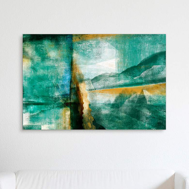 Image 1 Ireland I 50 3/4" High Free Floating Tempered Glass Wall Art