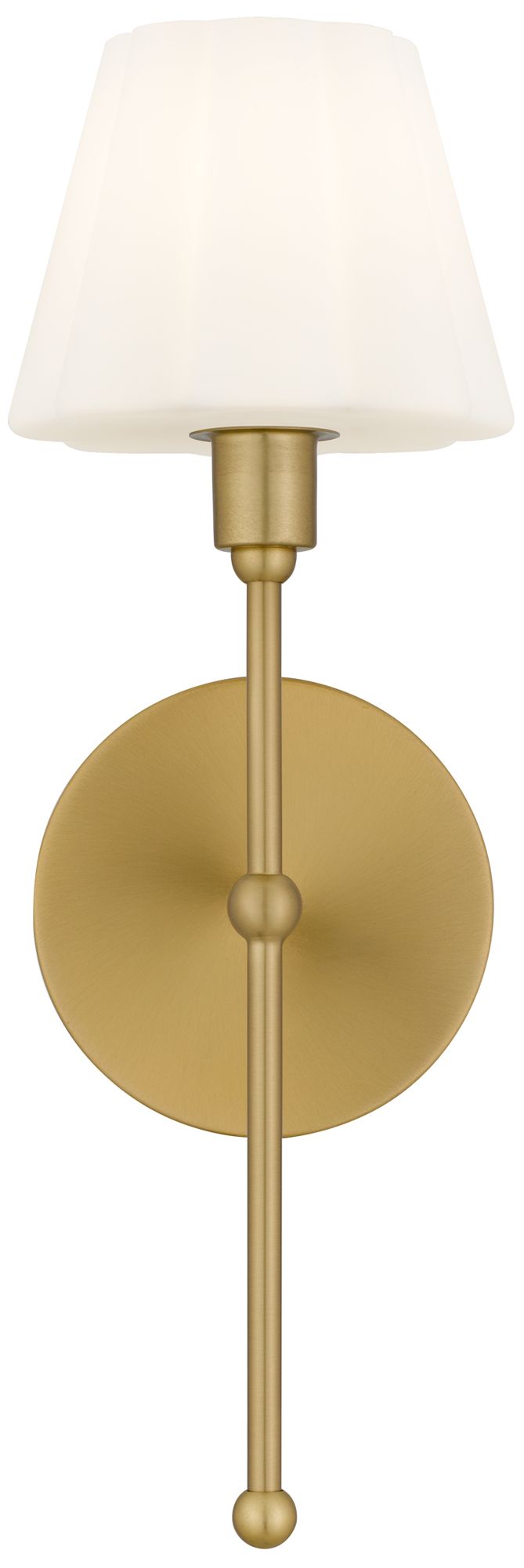 Image 4 Irena 1-Light Brushed Gold Wall Sconce more views