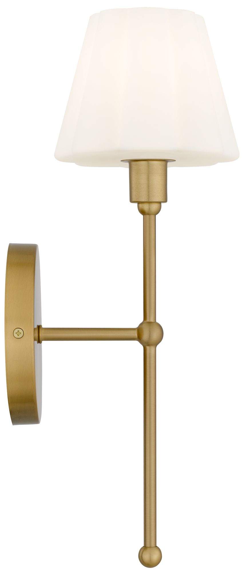 Image 5 Irena 1-Light Brushed Gold Wall Sconce more views